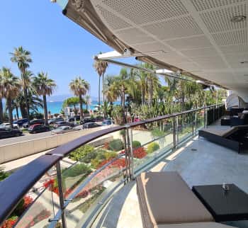 Croisette Beach Cannes apartman 320 m2 a tenger mellett
