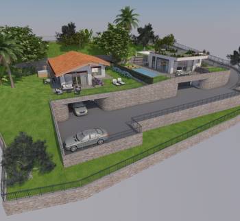 Building land with approved project in Sanremo