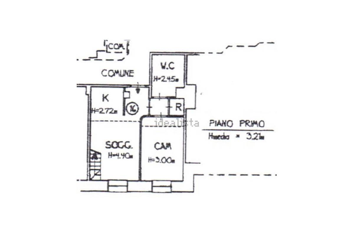 Apartamento de dos habitaciones en Bordighera