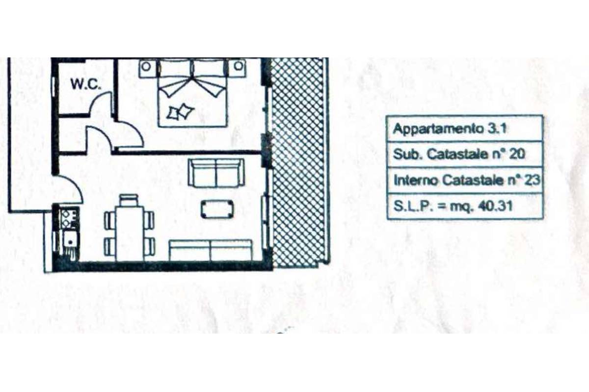 Appartement de deux pièces à Bordighera