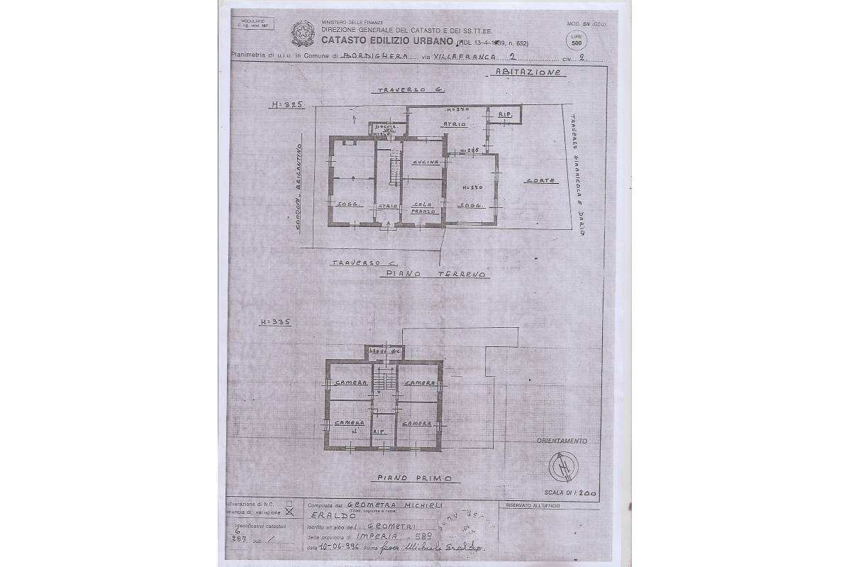 Bordighera'nın merkezinde villa