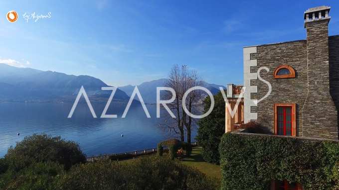 Ny villa ved Lago Maggiore med strand og kaj i Verbania
