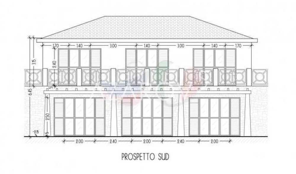 Działka 3000 m2 z projektem willi w Sanremo