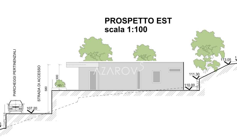 Terreno con progetto approvato a Sanremo