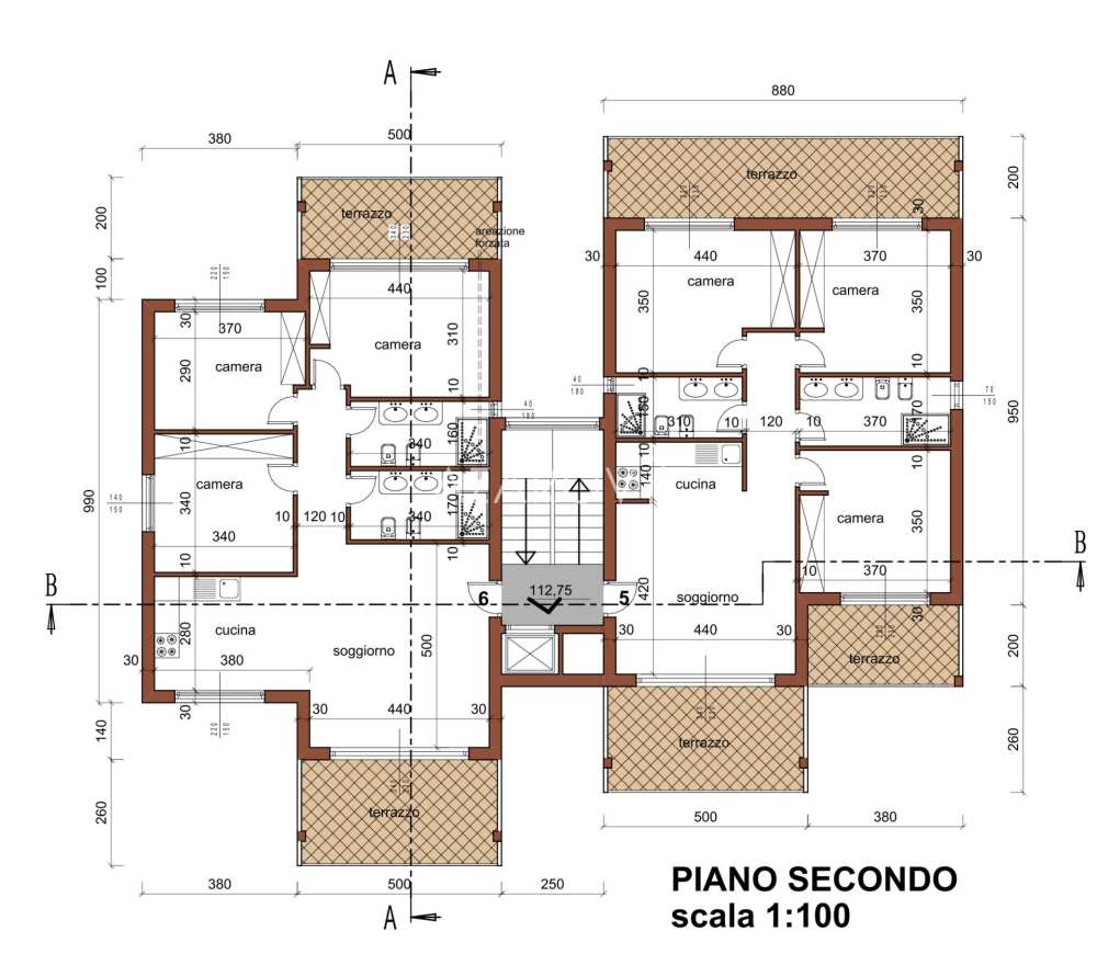 Bauhaus von 570 m2 zum Verkauf in Sanremo